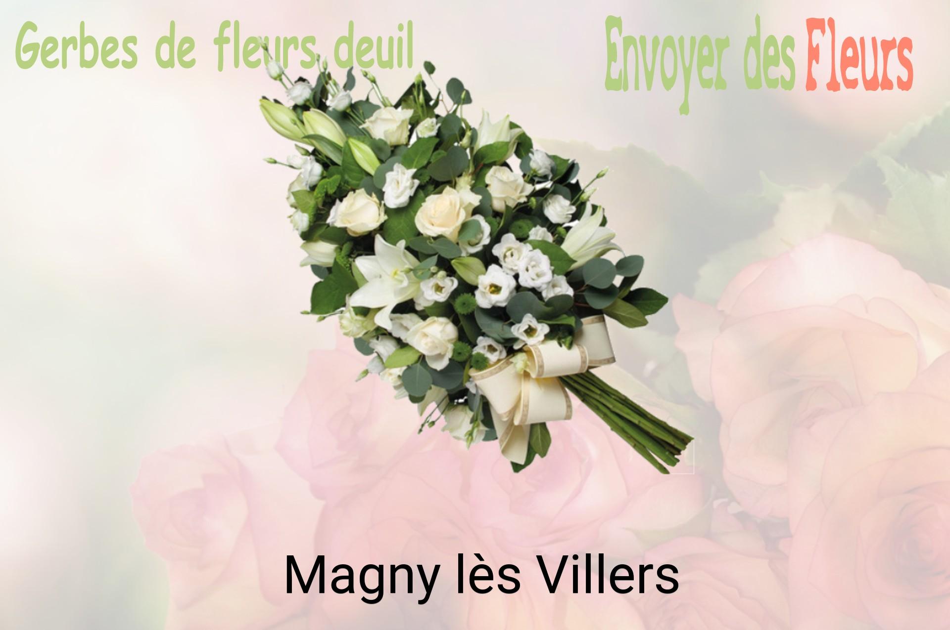 Gerbe de fleurs de deuil livrée à Magny-lès-Villers